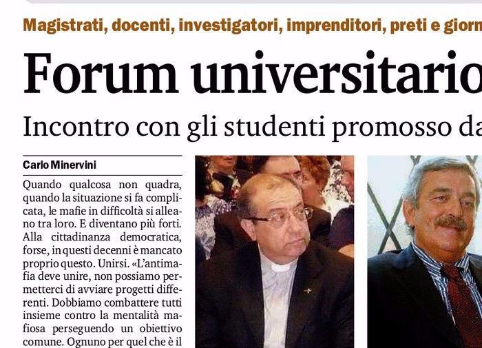 Gazzetta del Sud, pagina 22, Forum di Pedagogia della R-Esistenza.