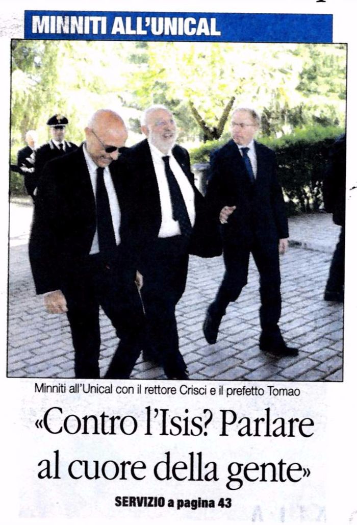 Difendere la democrazia dalle minacce globali, 16 aprile 2016 con Marco Minniti.
