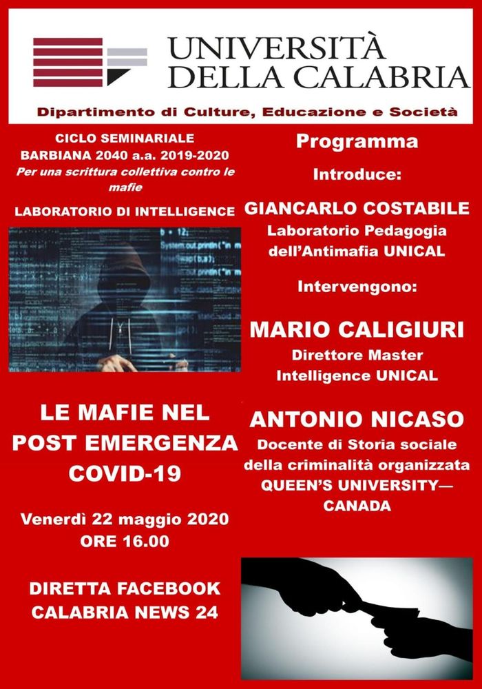 Locandina seminario 22 maggio 2020