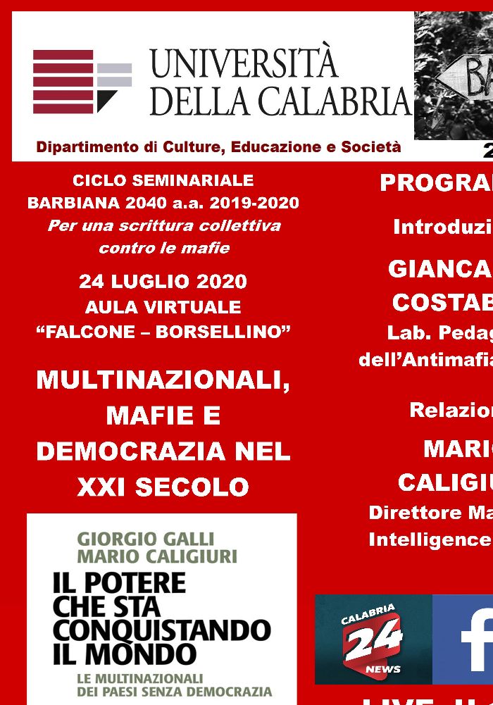 Locandina seminario 24 luglio 2020