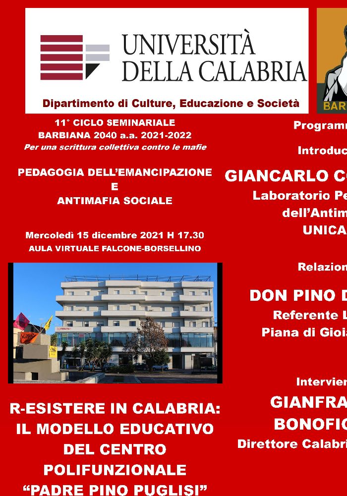 Locandina 15 dicembre 2021